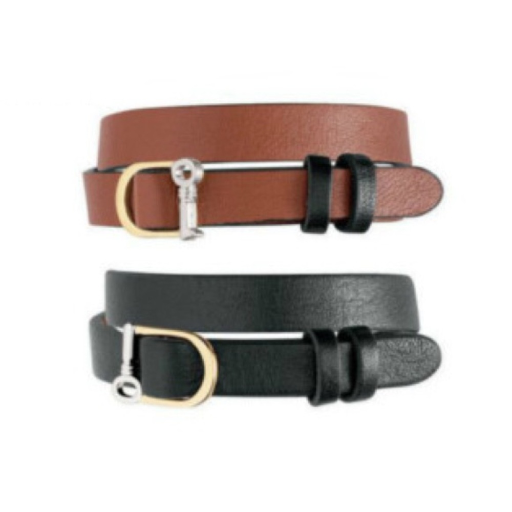 KEEP Collective Reversible Black/Saddle Brown Leather Band